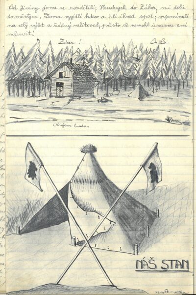 Zápis z deníku zmiňující Aljanku