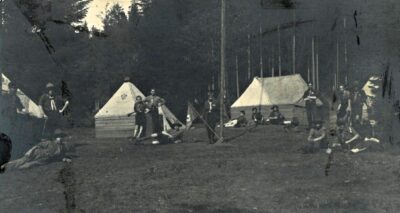 Fotografie z Župního tábora u Obecnice (9.8.1925)