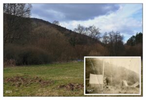 Tábořiště v Podmoklech (1947 a 2021)