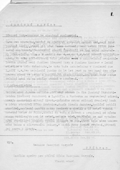 Zprávy pro media Podbrdsko #2