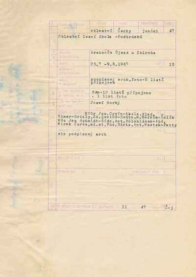 II. oblastní lesní škola (informace)