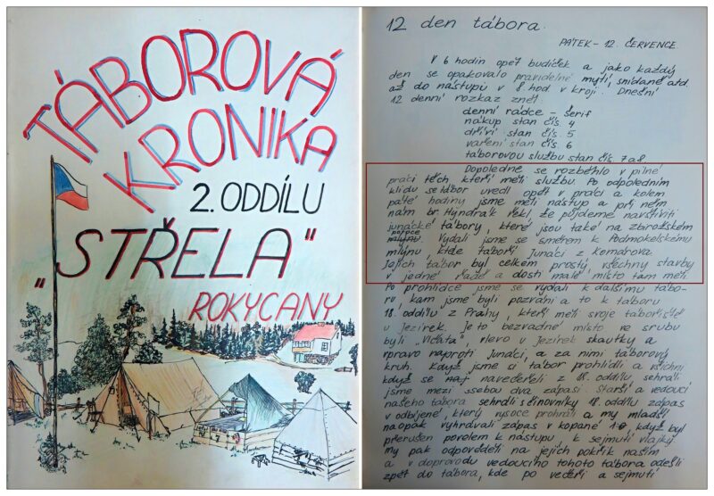 Táborová kronika oddílu Střela Rokycany (1946)