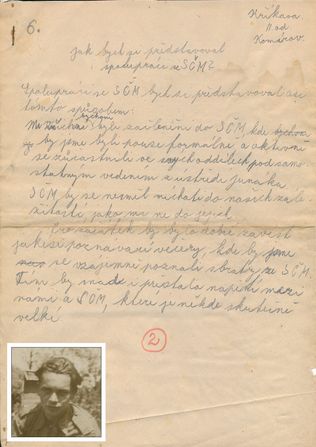 Anketa o spolupráci s SČM - 1948 (Sáša Křikava)
